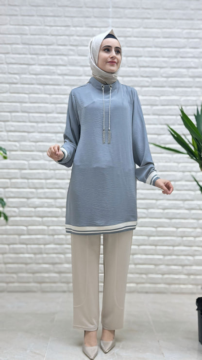 Kado Dik Yakalı Tunik 251015