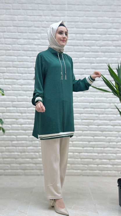 Kado Dik Yakalı Tunik 251015