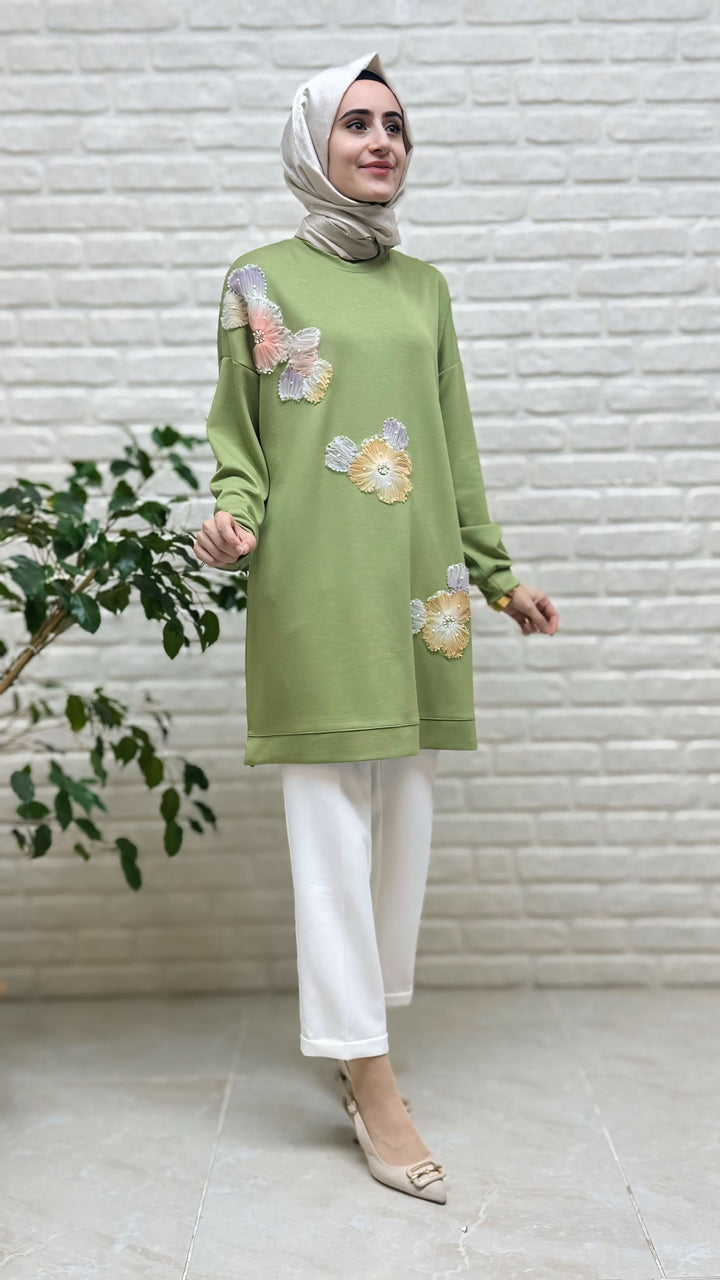Kado Çiçekli Tunik 257236