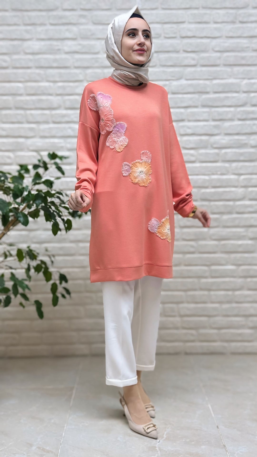 Kado Çiçekli Tunik 257236