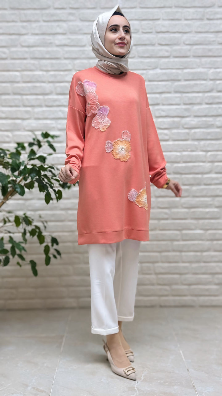 Kado Çiçekli Tunik 257236