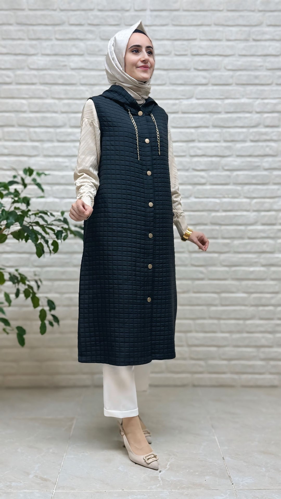 Kado Kapşonlu Kapitone Yelek 257190