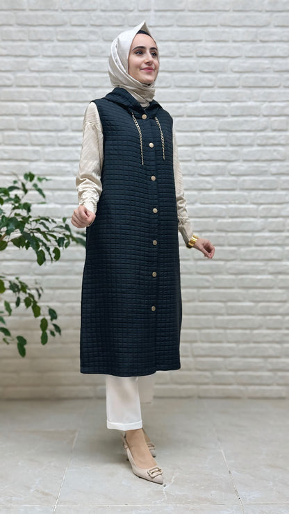 Kado Kapşonlu Kapitone Yelek 257190