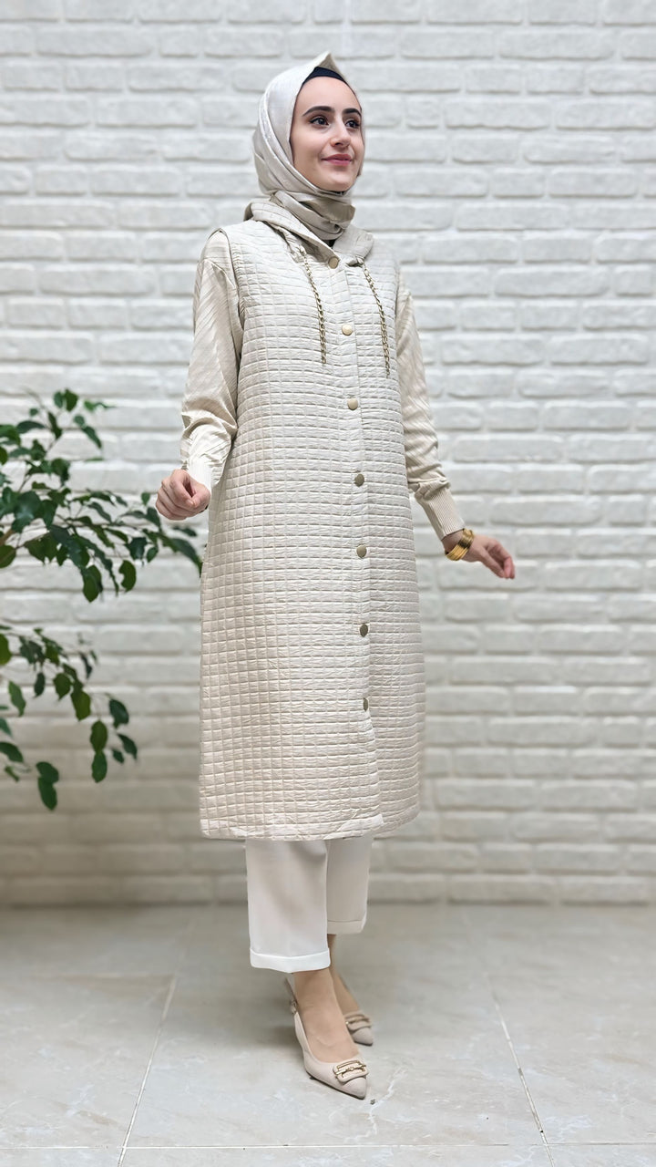 Kado Kapşonlu Kapitone Yelek 257190