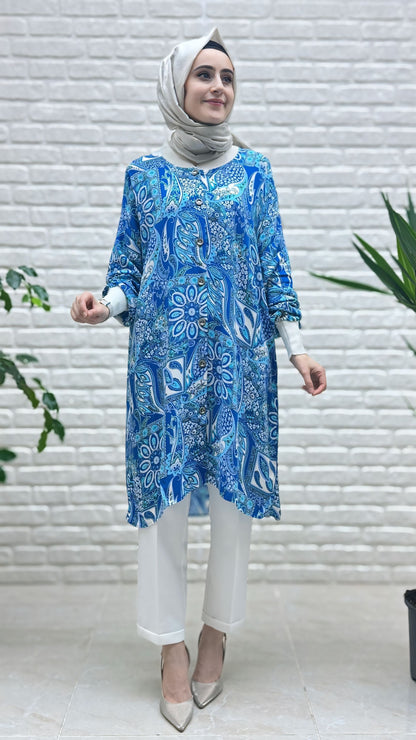 Beranisa %100 Pamuklu  Viskon Tunik 3873