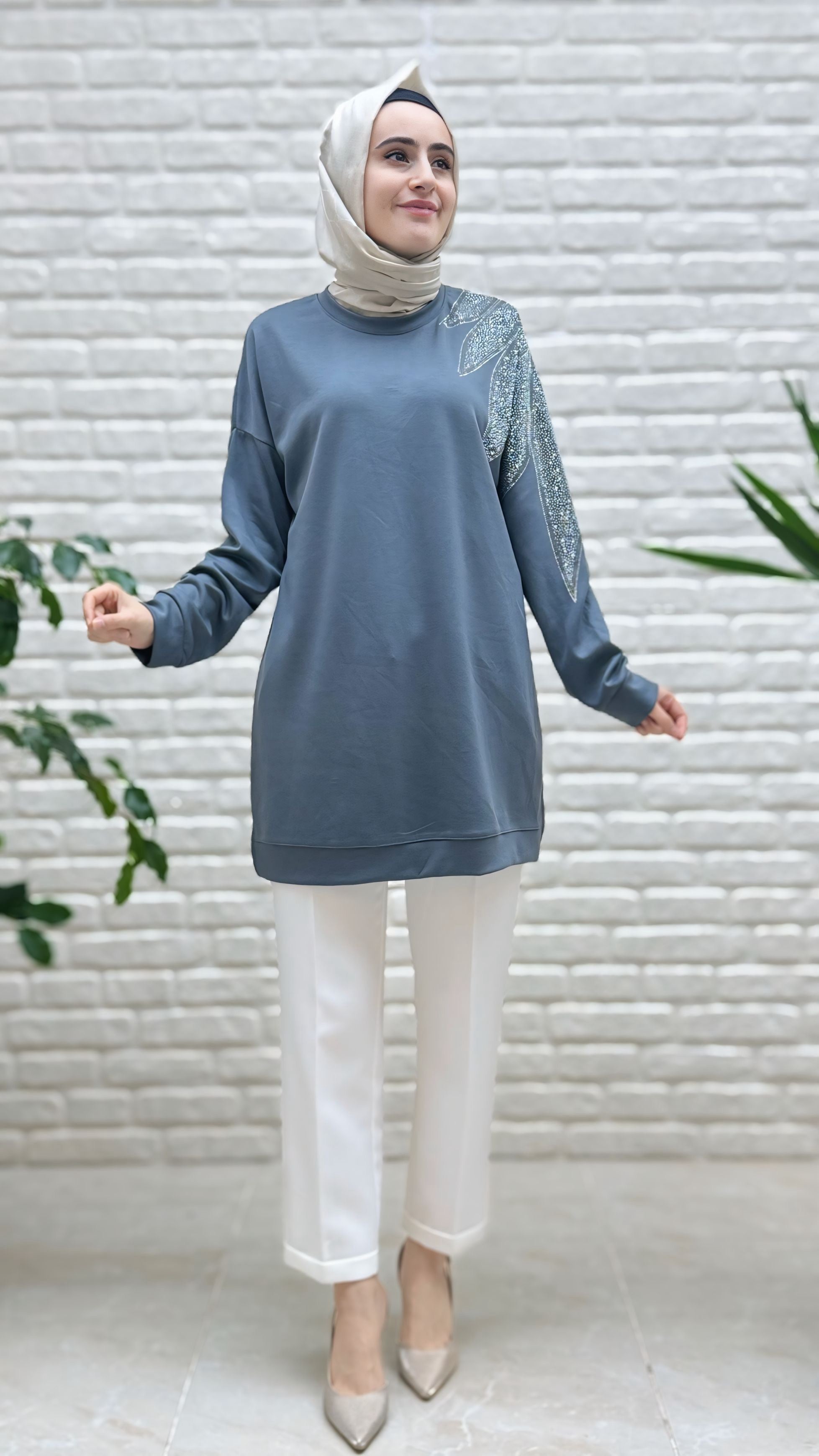 Kado Taş İşlemeli Tunik 9703