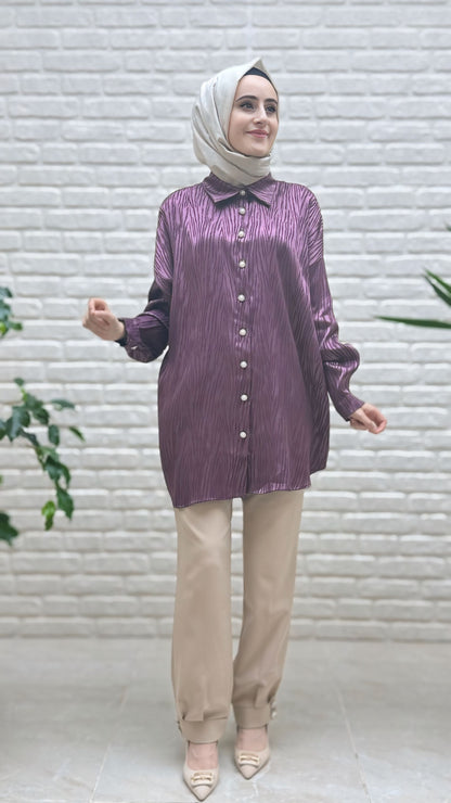 Simay Moda Paça Düğmeli Pantolon 1066