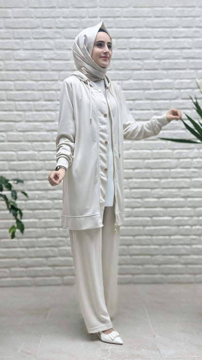 Ayşe Akay Çıtçıtlı Pantolonlu Takım 9714