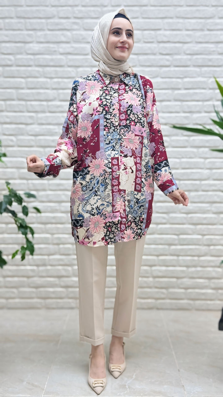 Beranisa  %100 Pamuklu Tunik 3907