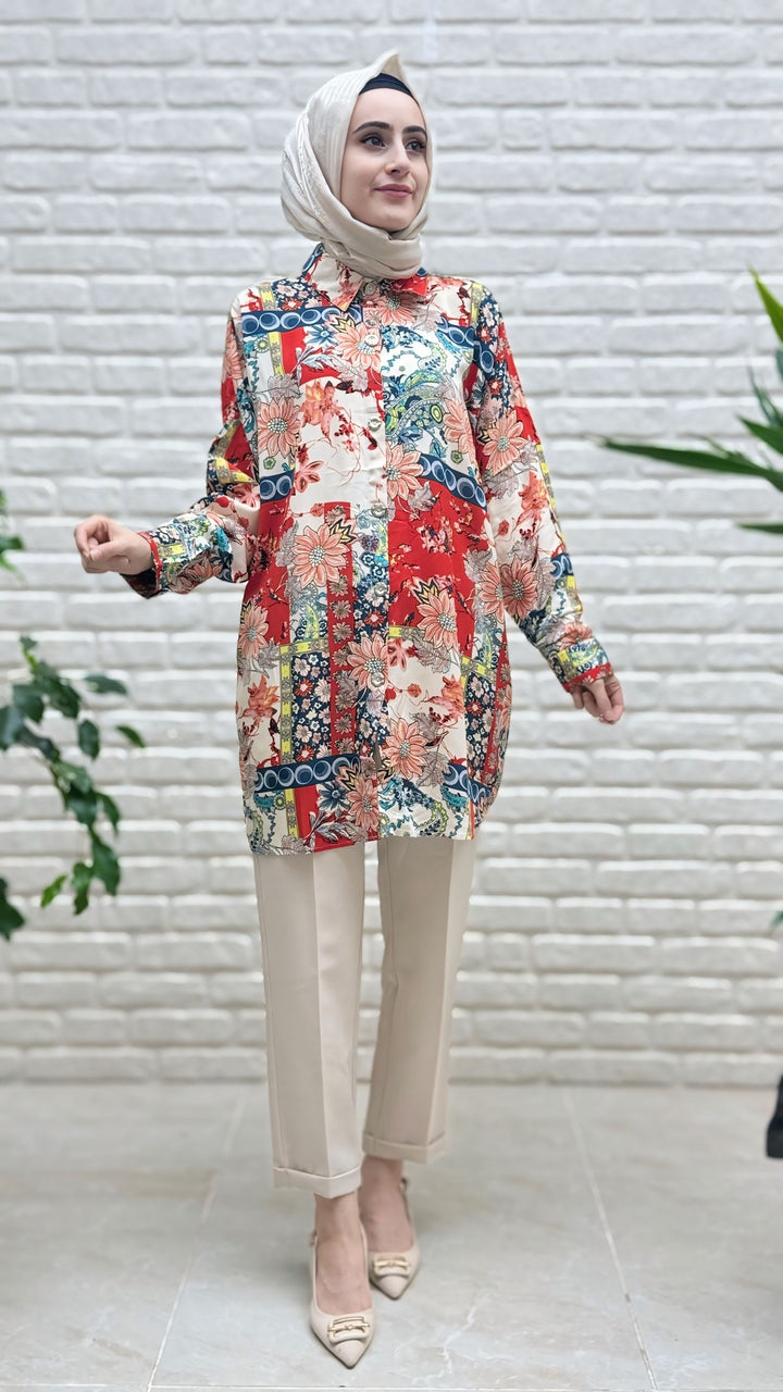 Beranisa  %100 Pamuklu Tunik 3909