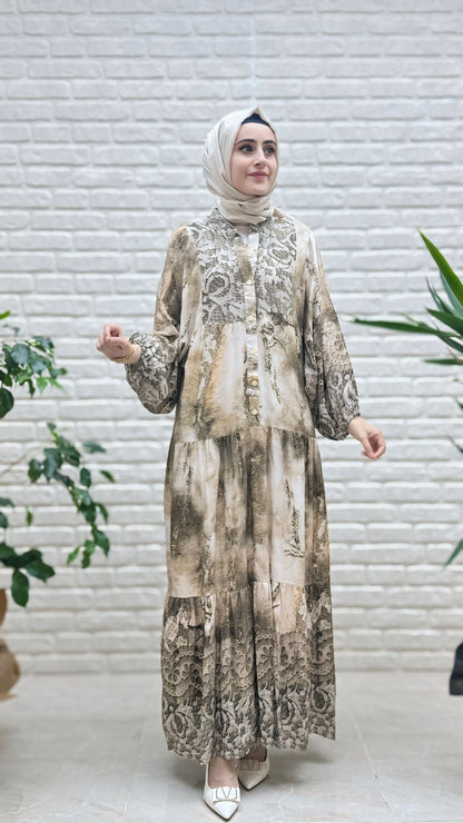 Beranisa %100 Pamuklu Elbise 3912