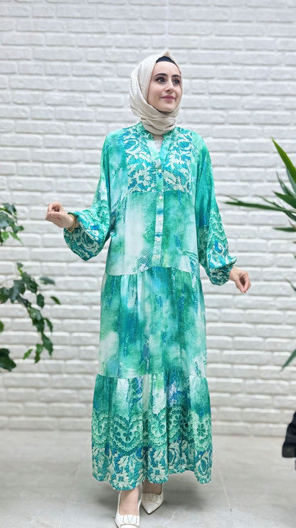 Beranisa %100 Pamuklu Elbise 3911