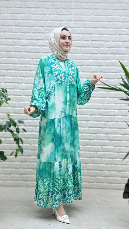 Beranisa %100 Pamuklu Elbise 3911