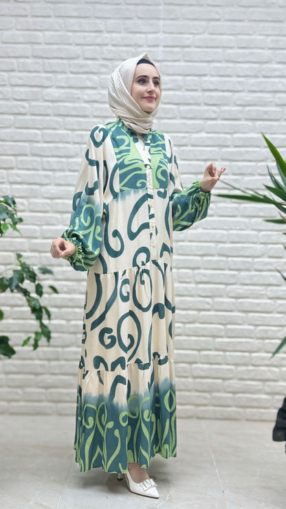 Beranisa %100 Pamuklu Elbise 3914