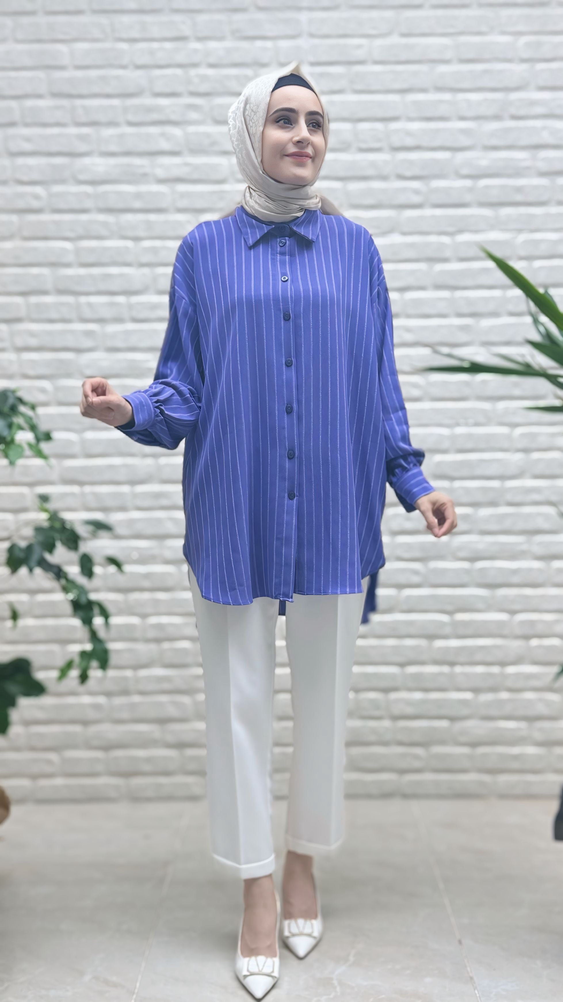 Eylül Çizgili Linda Tunik 1573