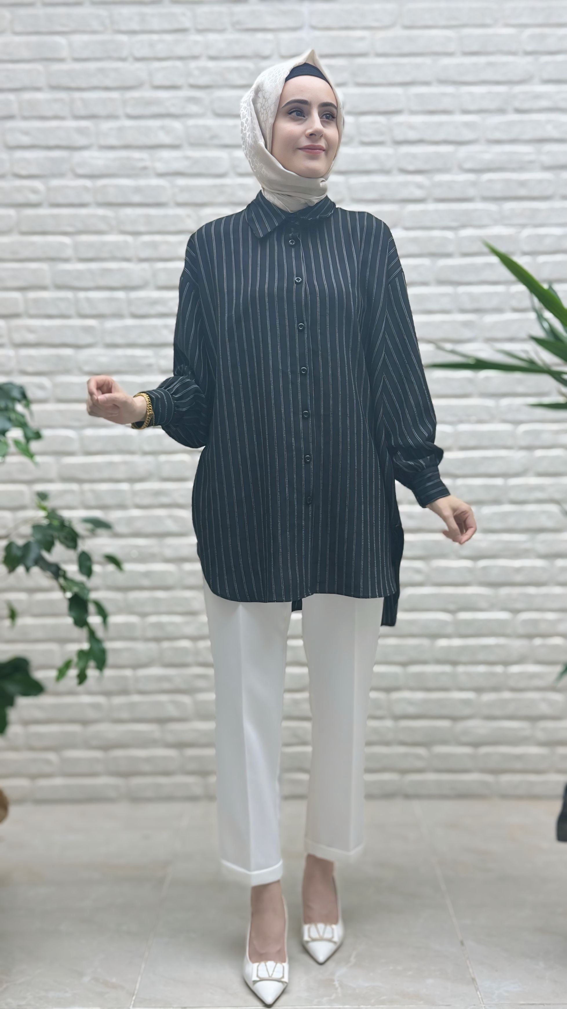 Eylül Çizgili Linda Tunik 1573