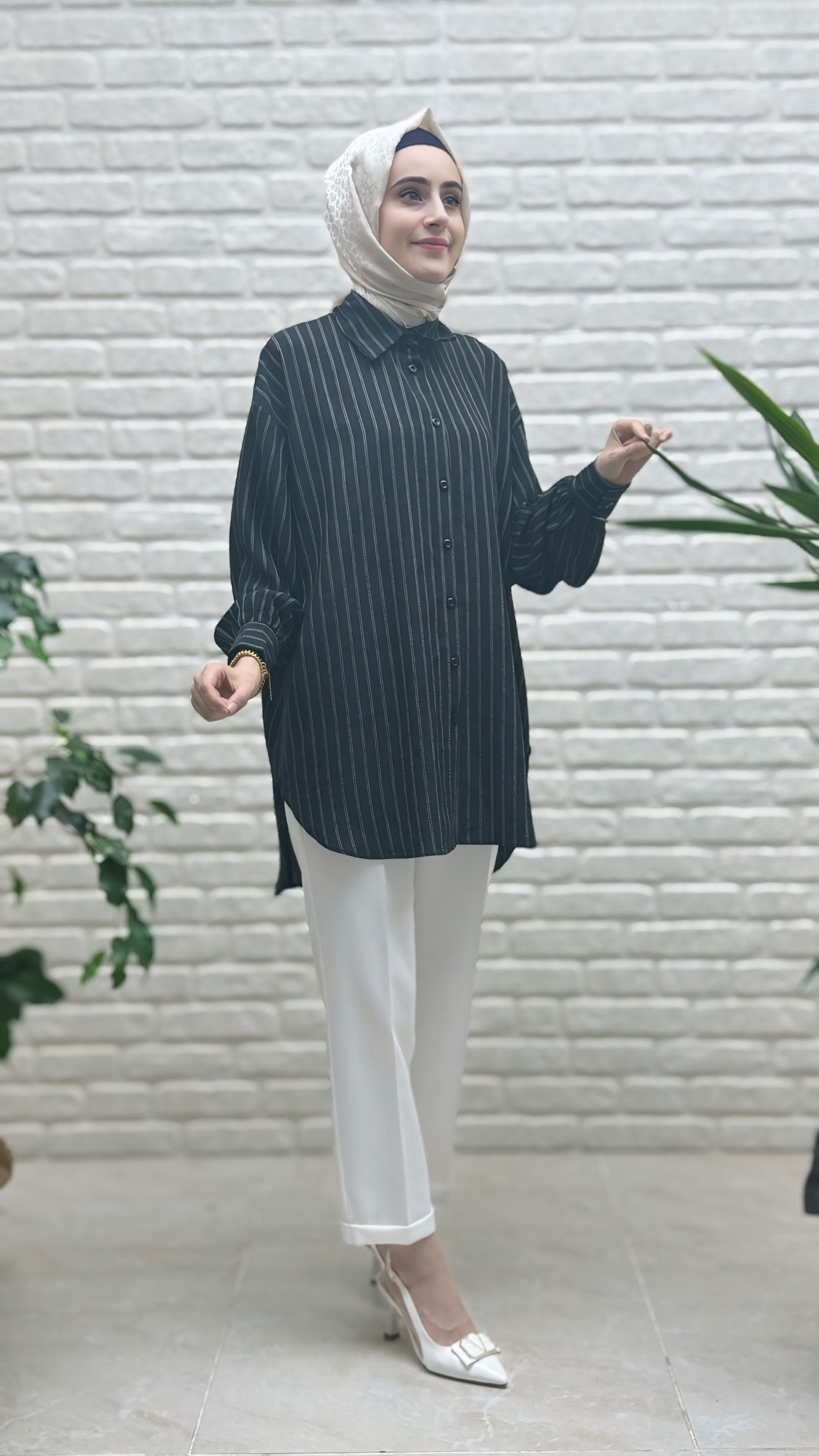 Eylül Çizgili Linda Tunik 1573