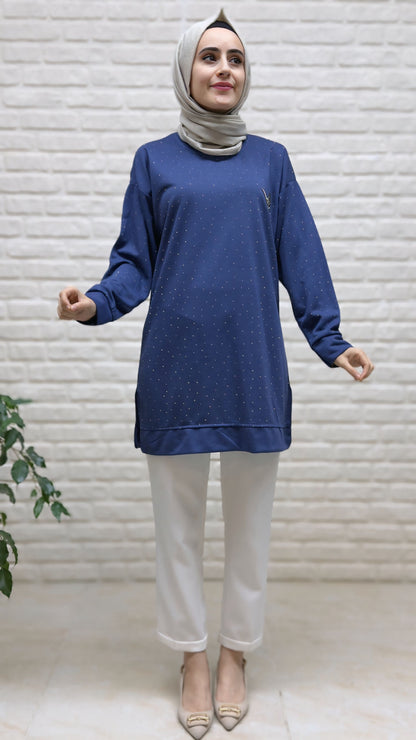 Beranisa Kuş Detaylı Tunik 3965