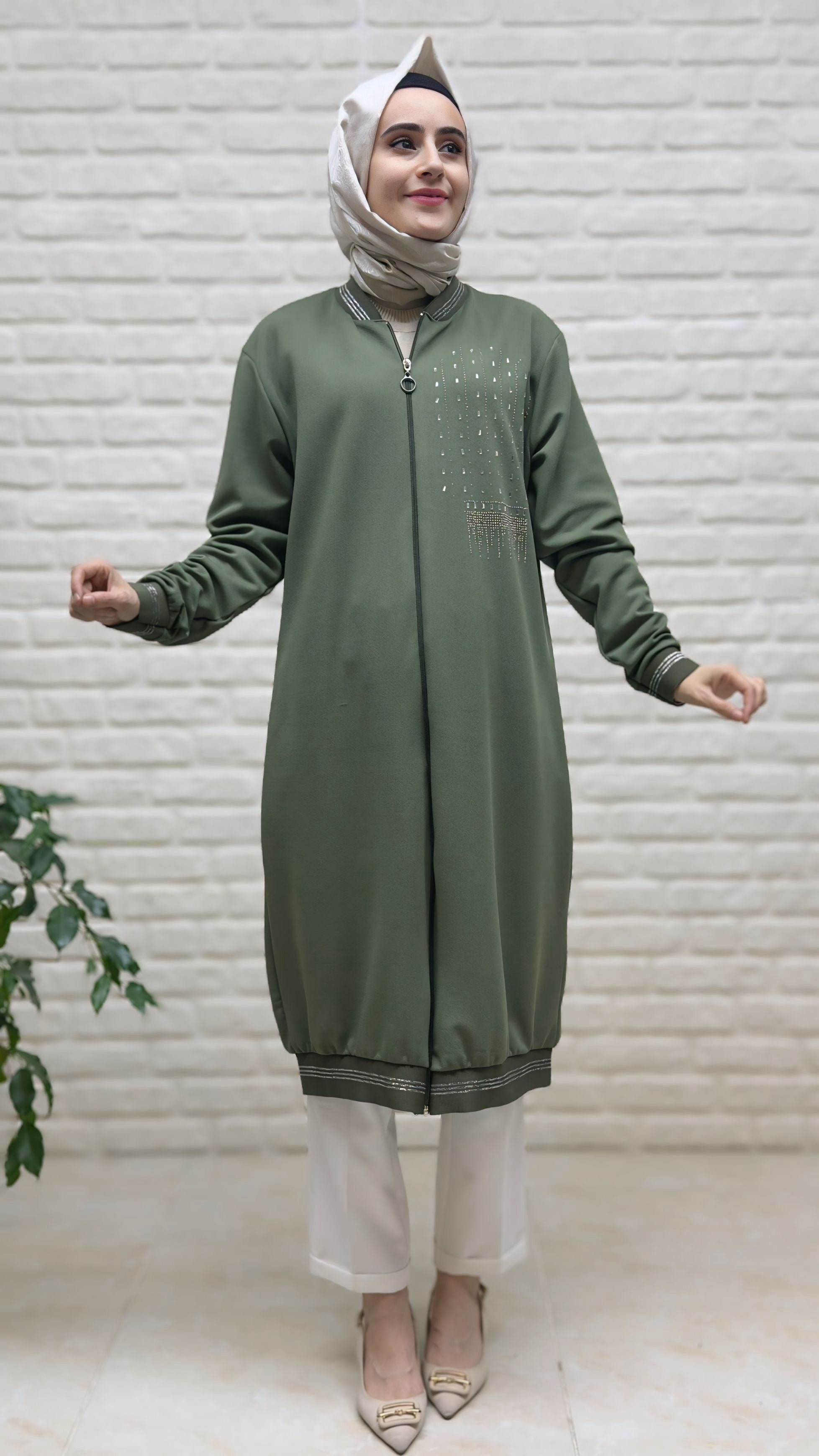 Beranisa Taş Detaylı Kap 3970