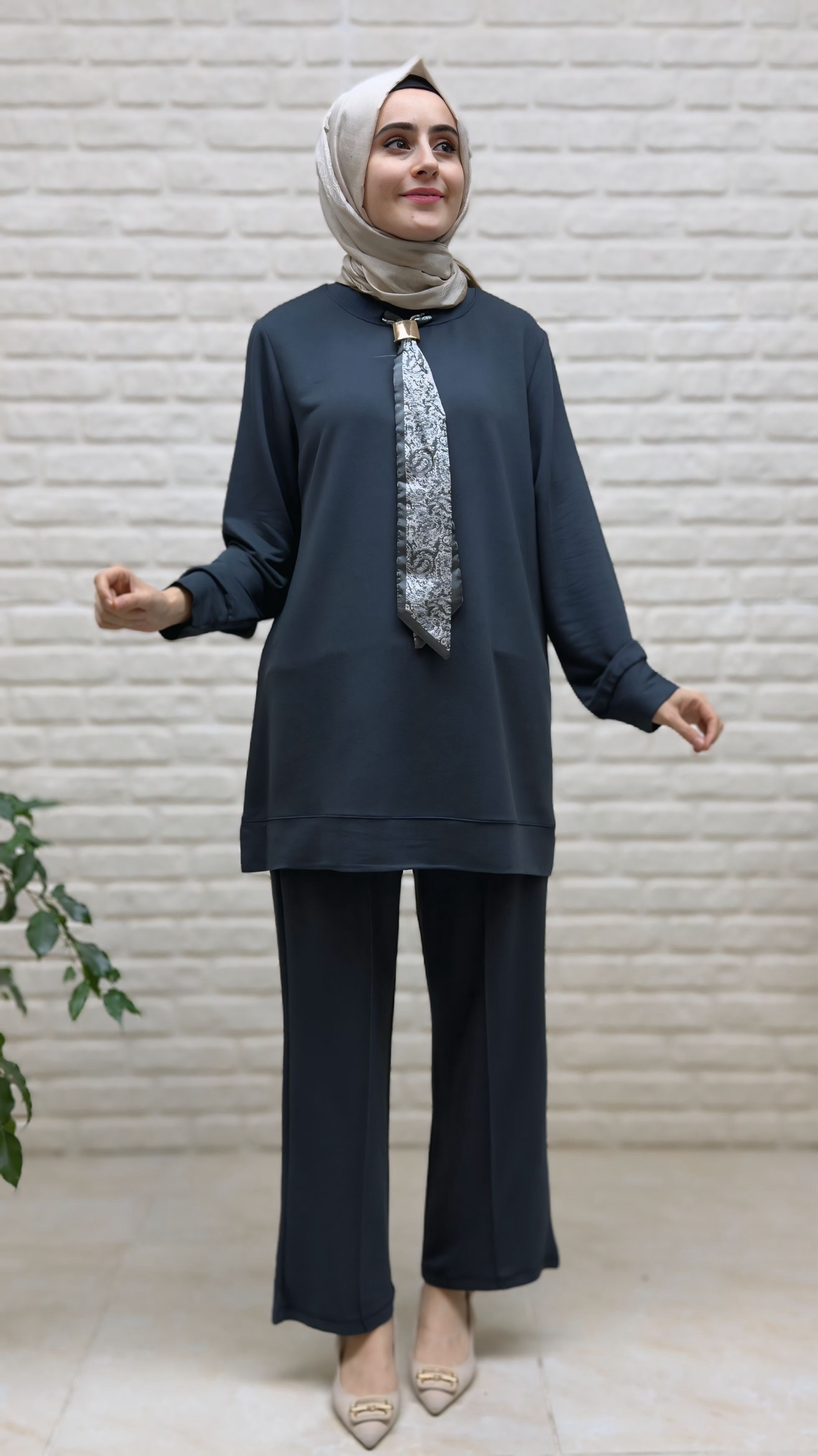 Kado Kravatlı Pantolonlu Takım 257647