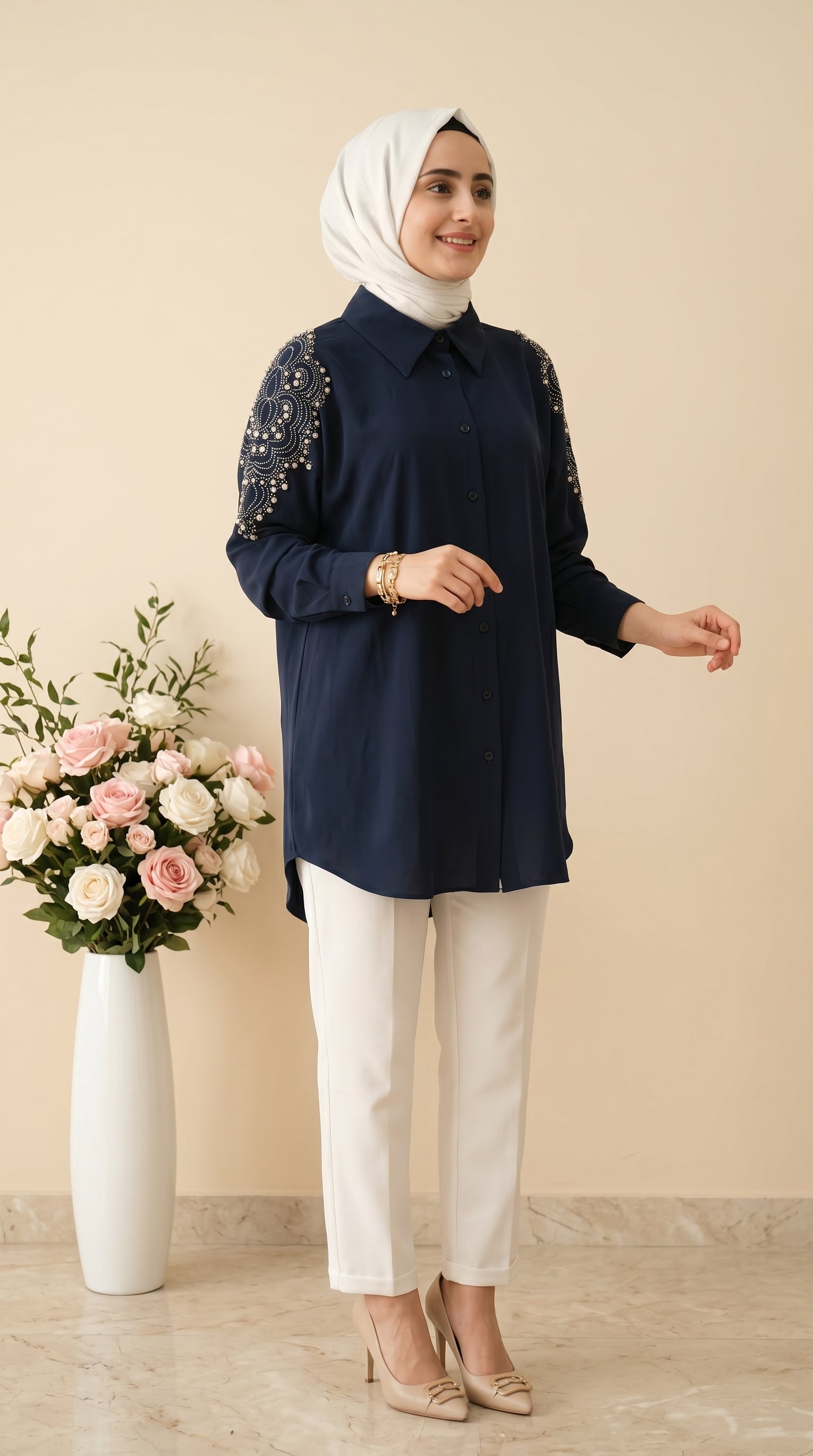 Alesya Omuzları Taşlı Tunik 5181