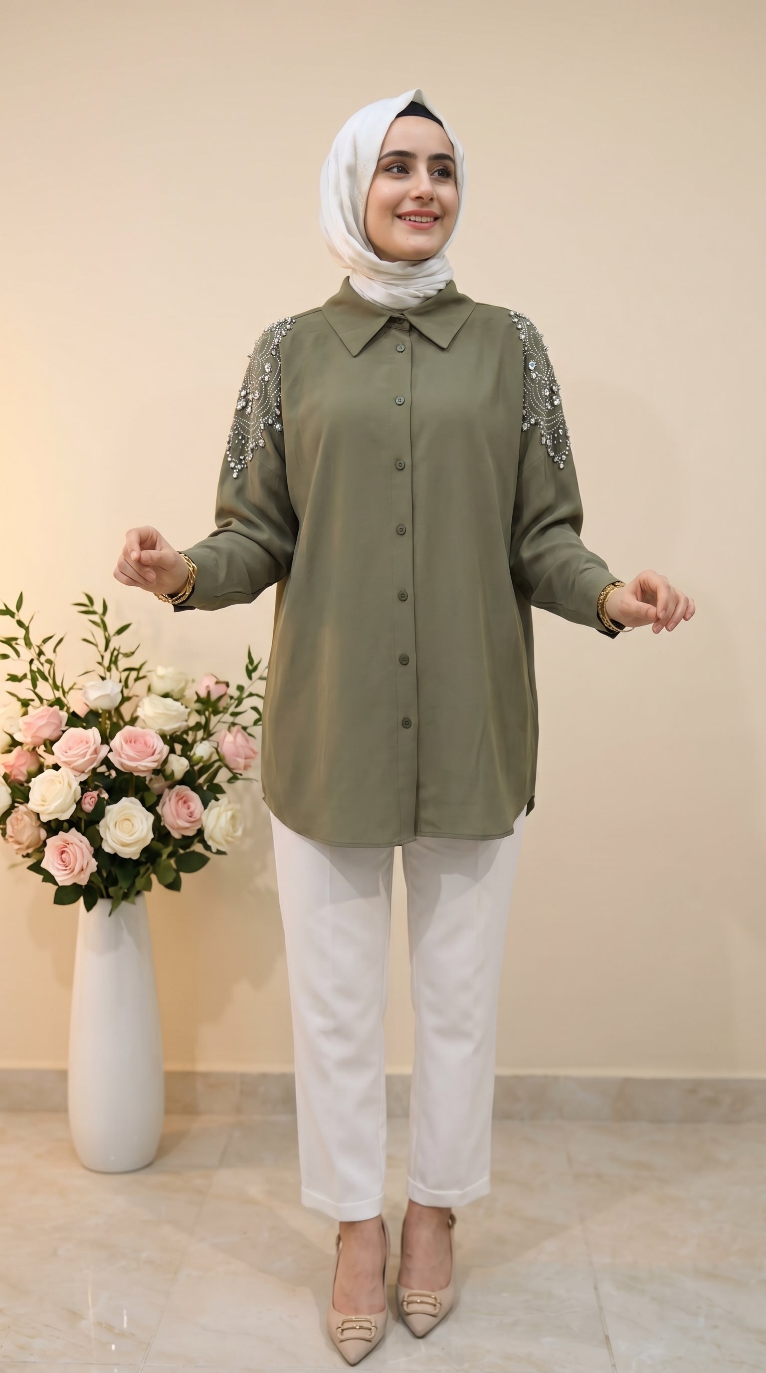 Alesya Omuzları Taşlı Tunik 5181