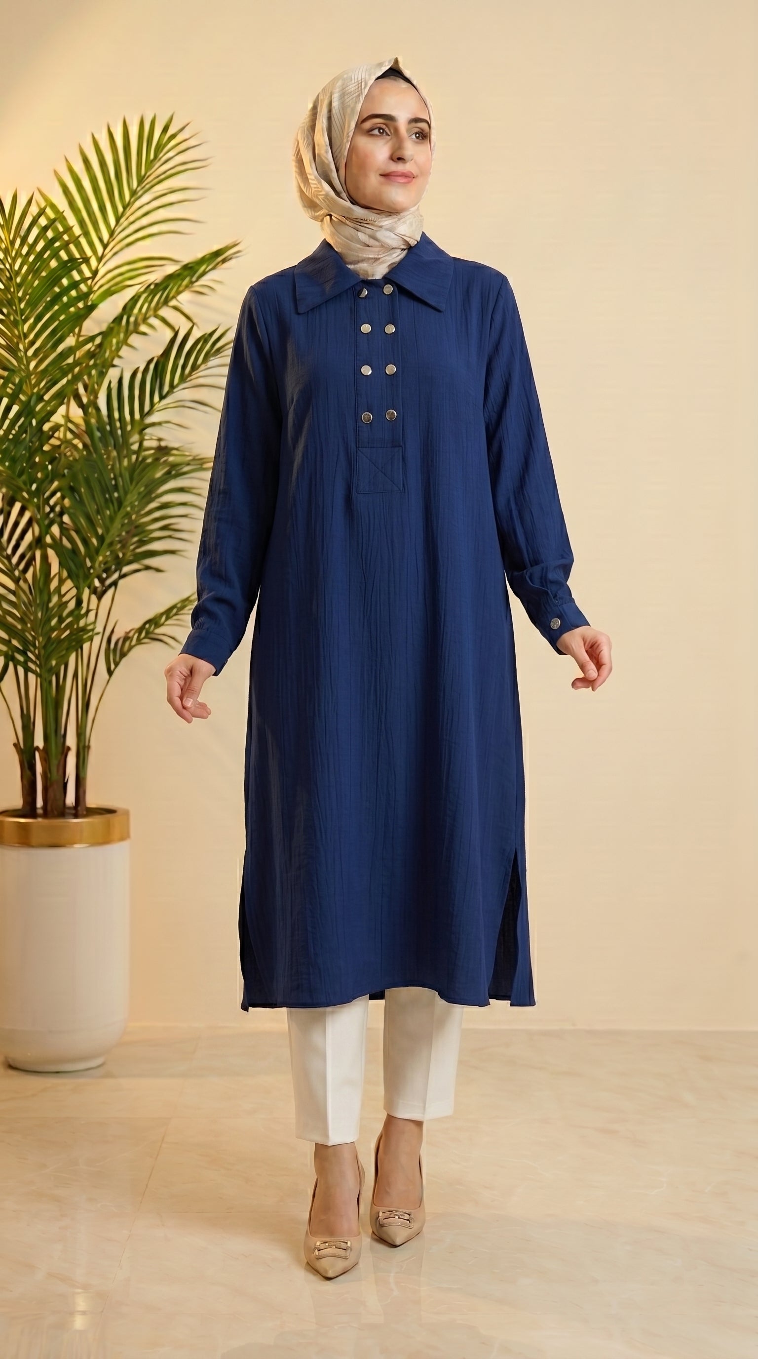 Kado Yandan Yırtmaçlı Tunik 26260