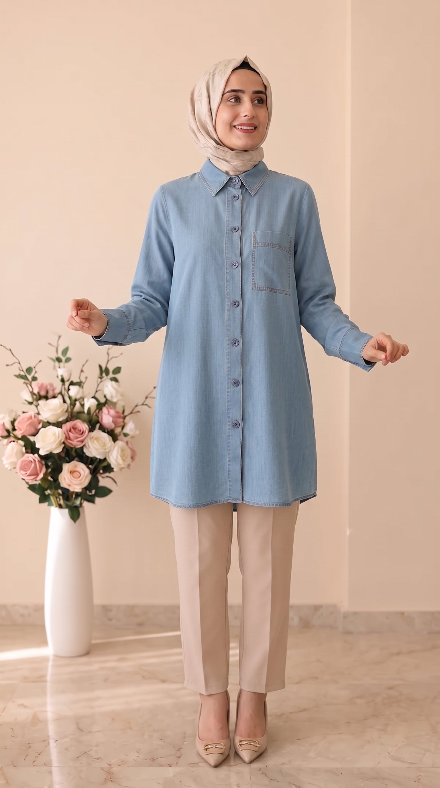 Doque Tensel Kot Tunik 10207