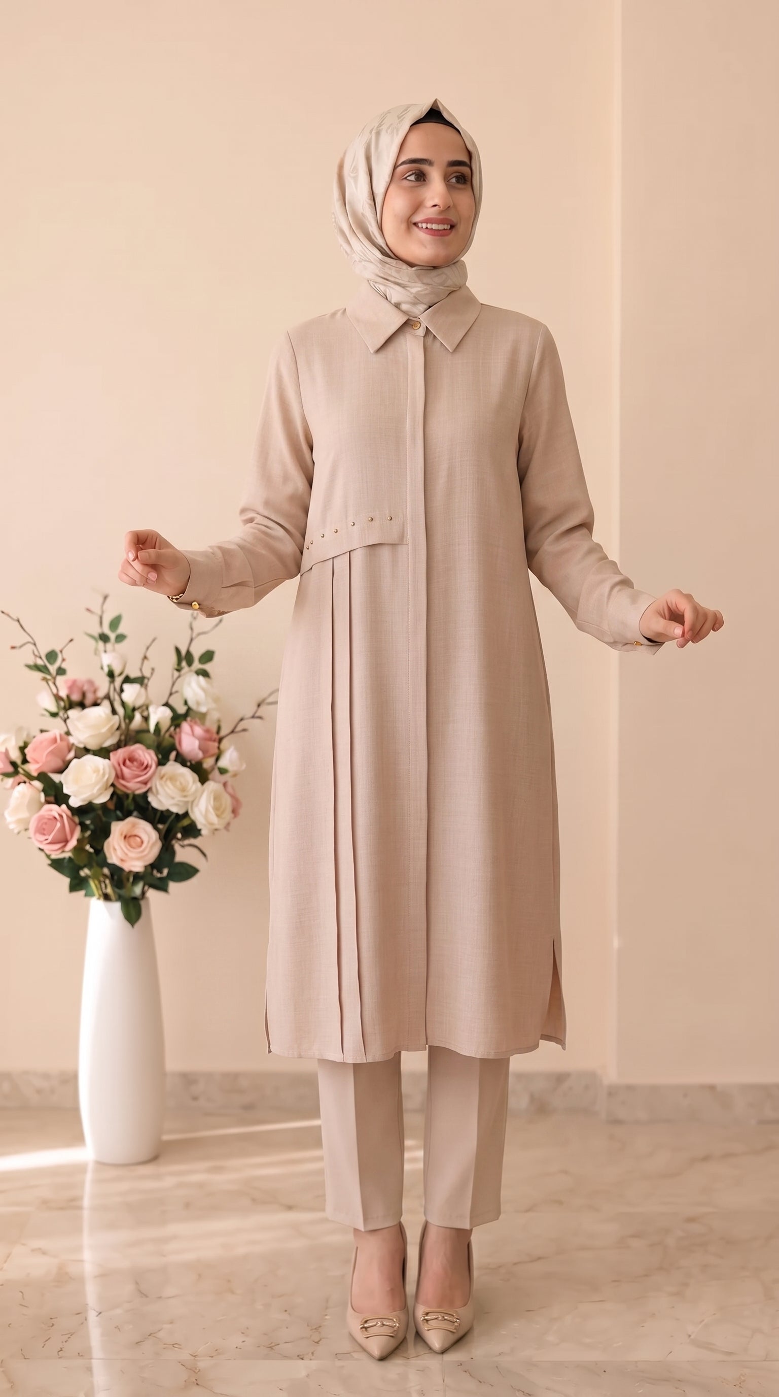 Esswaap Eco Kumaş Rahat Kullanımlı Uzun Tunik 2411275