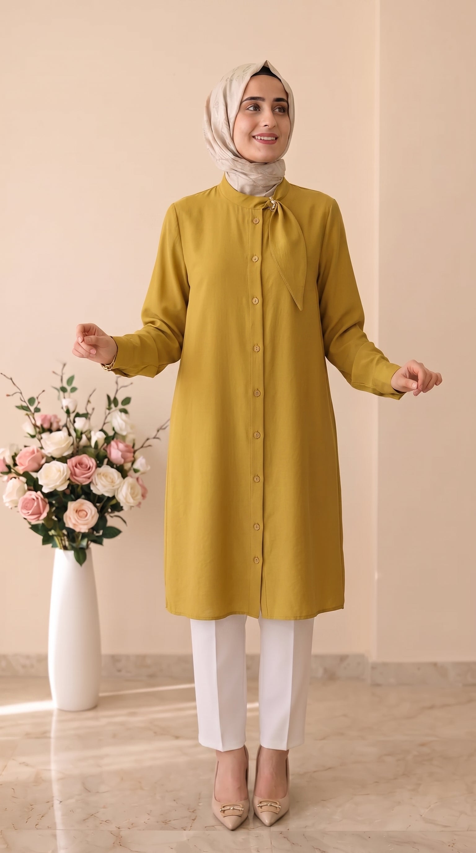 Esswaap Fular Detay Tunik 2611685