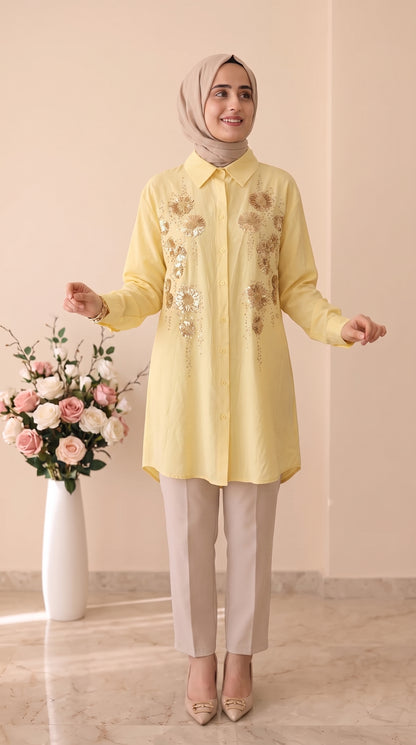 Nefise Payet İşlemeli Tunik 260195