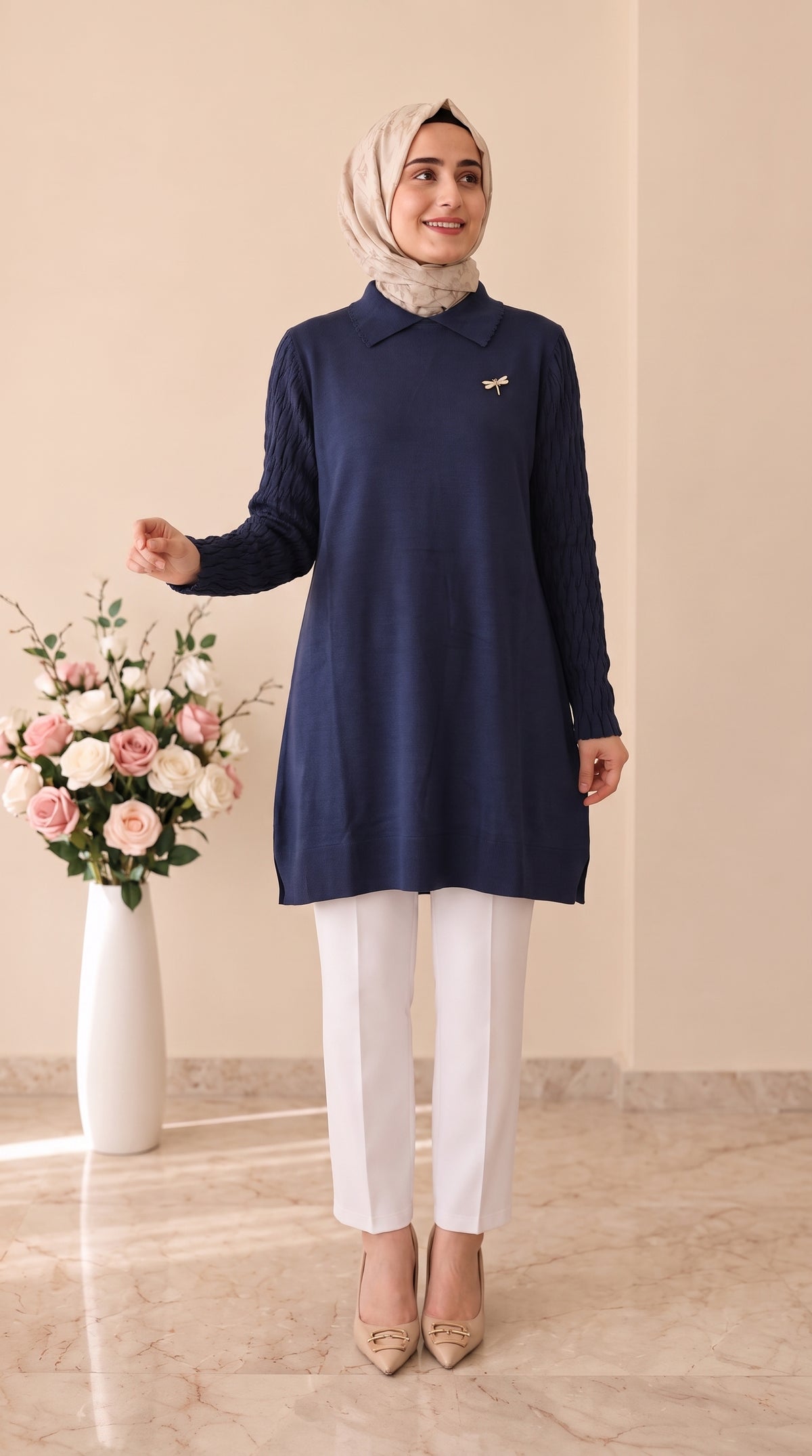 Vivalolita Kelebek Broşlu Tunik 274