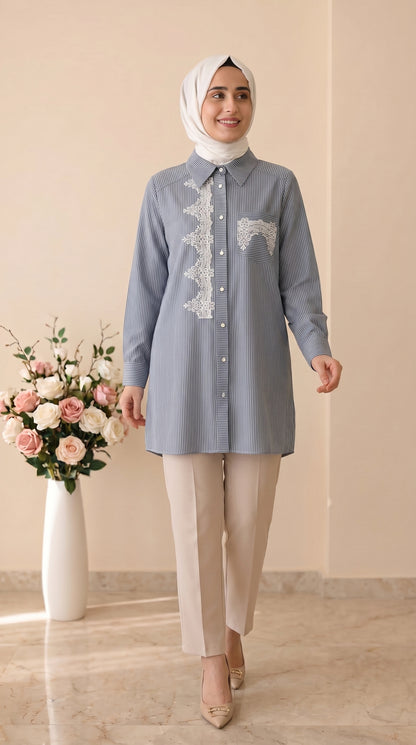 Doque Çizgili Tunik 10202