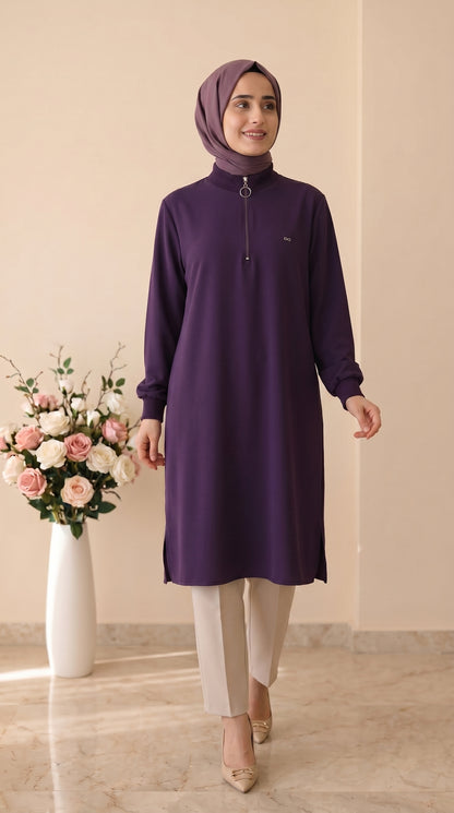 Kado Fermuar Detaylı Tunik 251491