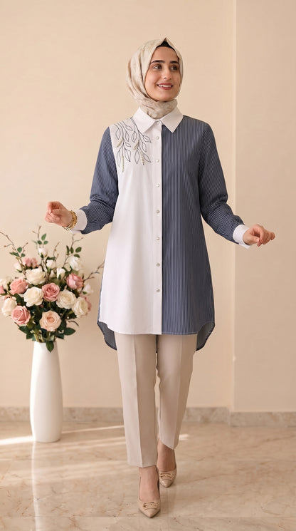 Doque Çizgili Tunik 61049
