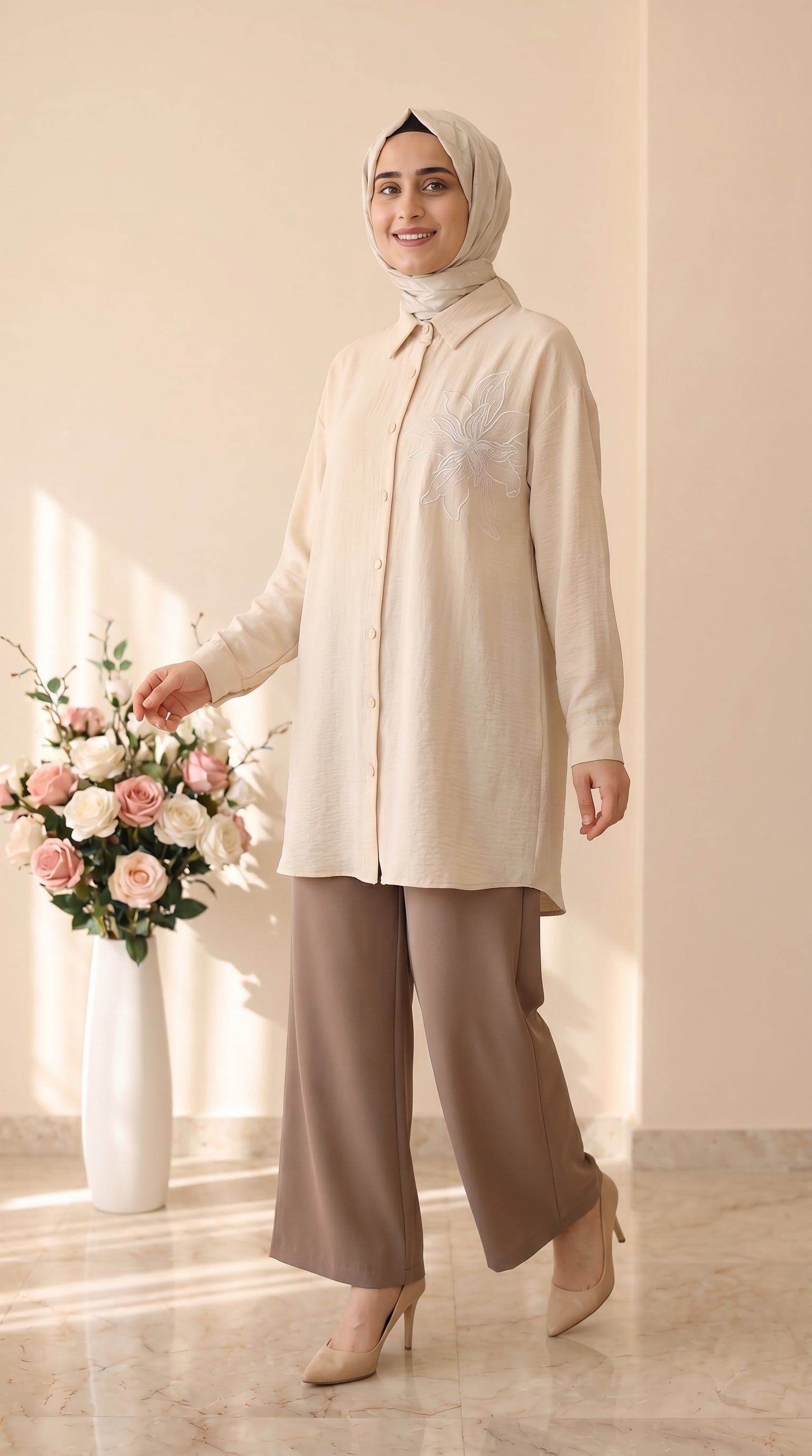 Yarış  Bol Paça Pantolon 002