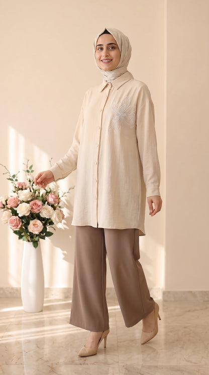 Yarış  Bol Paça Pantolon 002