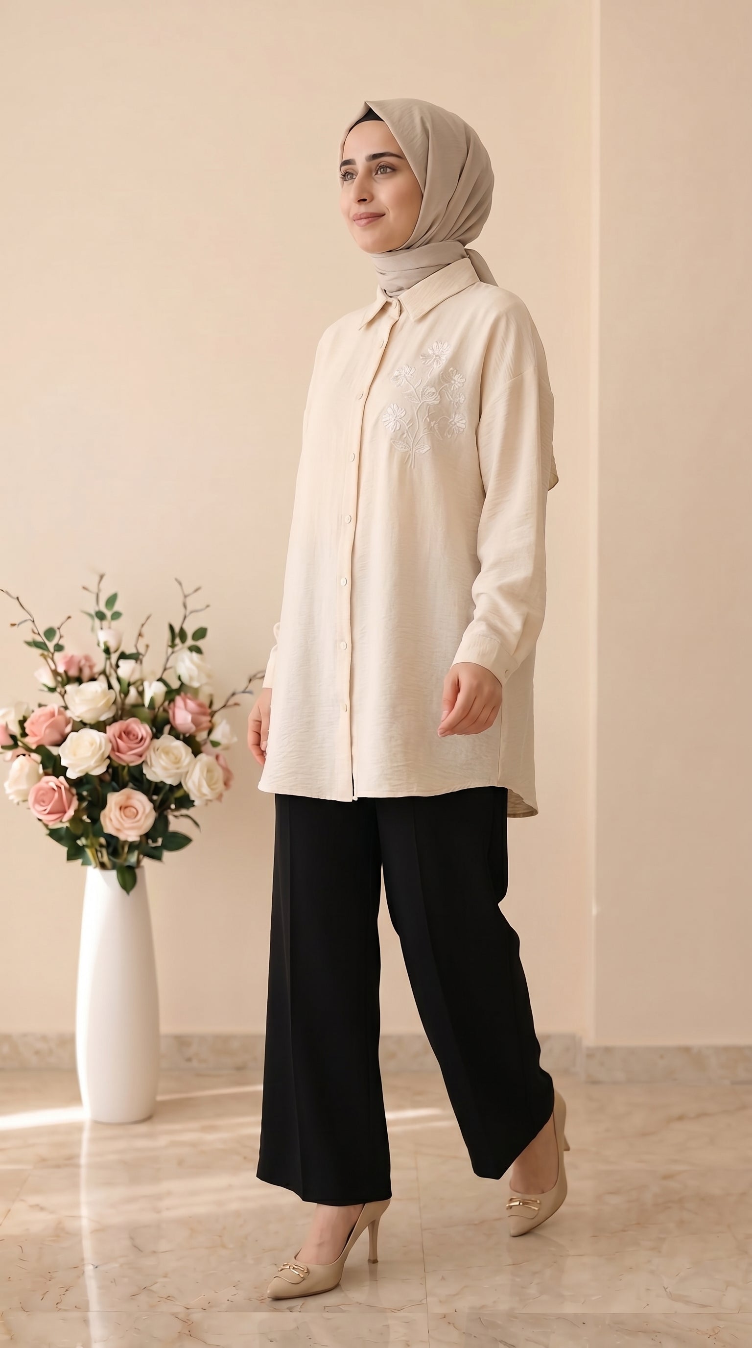Yarış  Bol Paça Pantolon 002