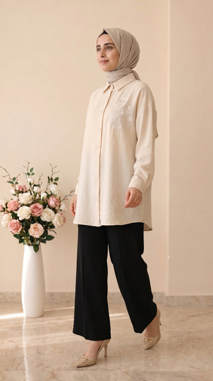 Yarış  Bol Paça Pantolon 002