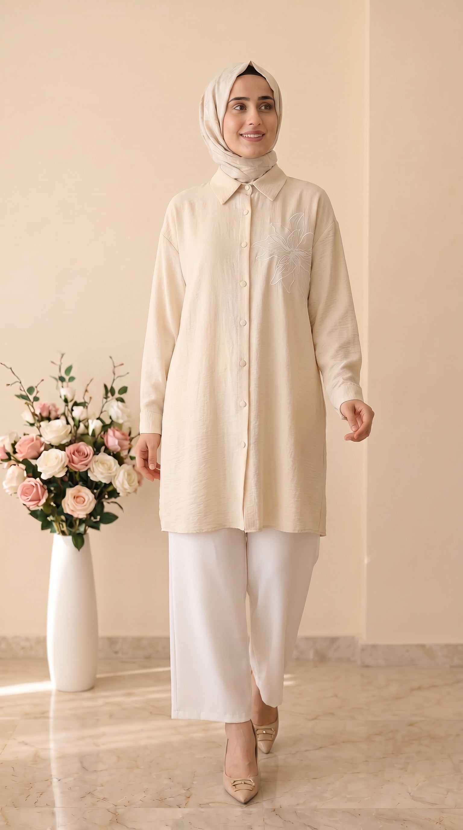 Yarış  Bol Paça Pantolon 002