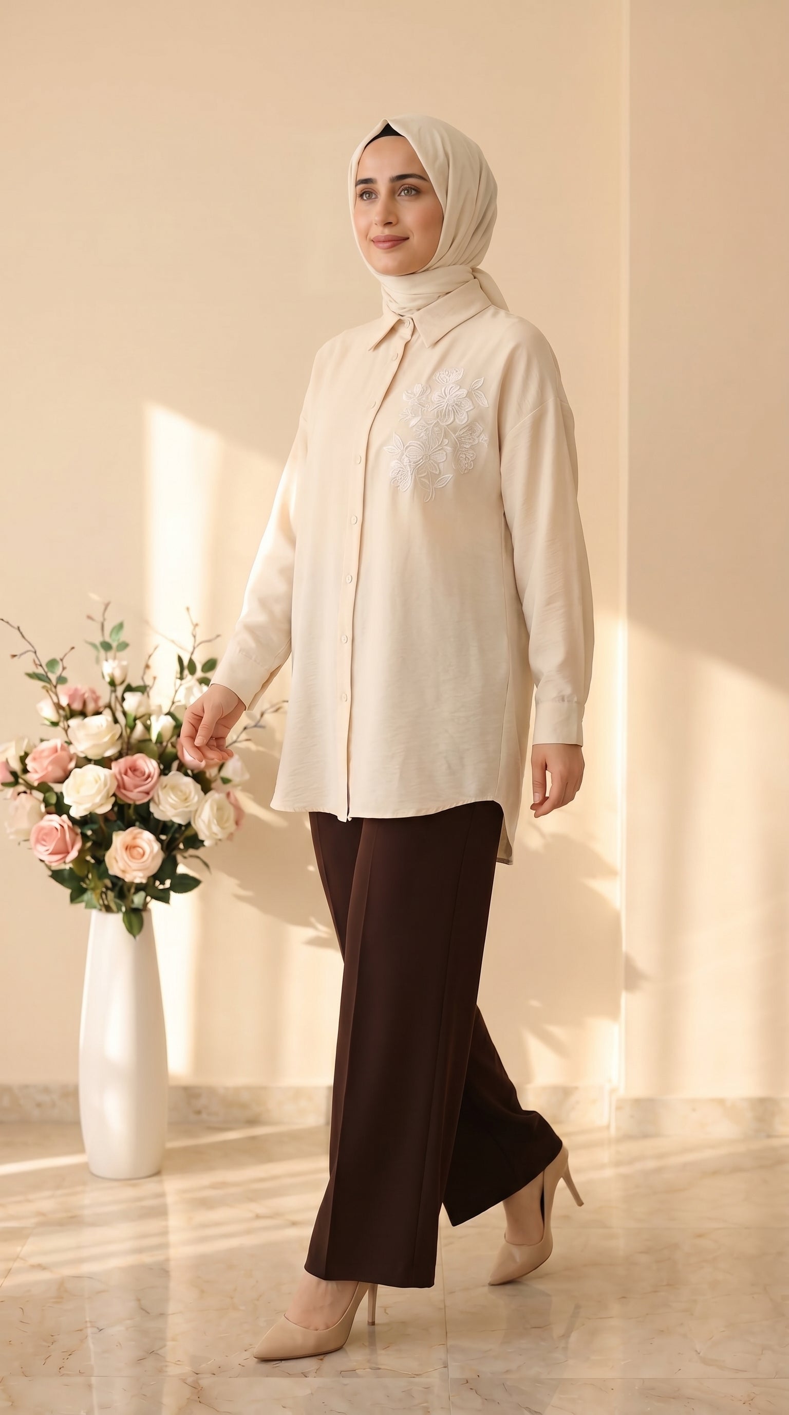 Yarış  Bol Paça Pantolon 002