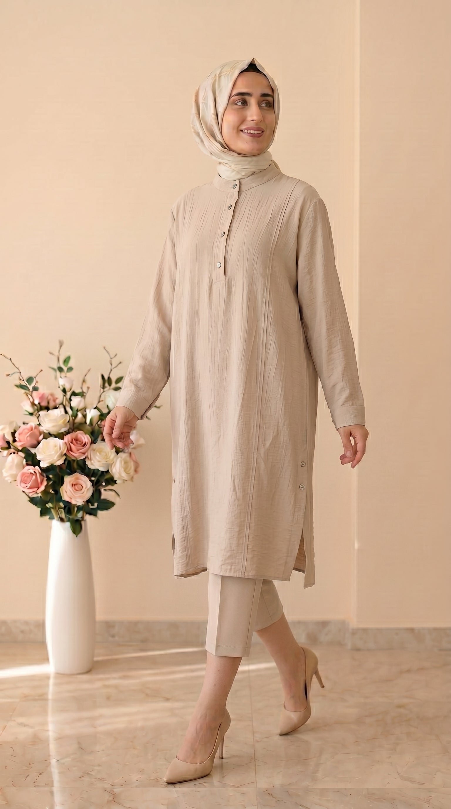 Kado Yandan Yırtmaçlı Tunik 262720