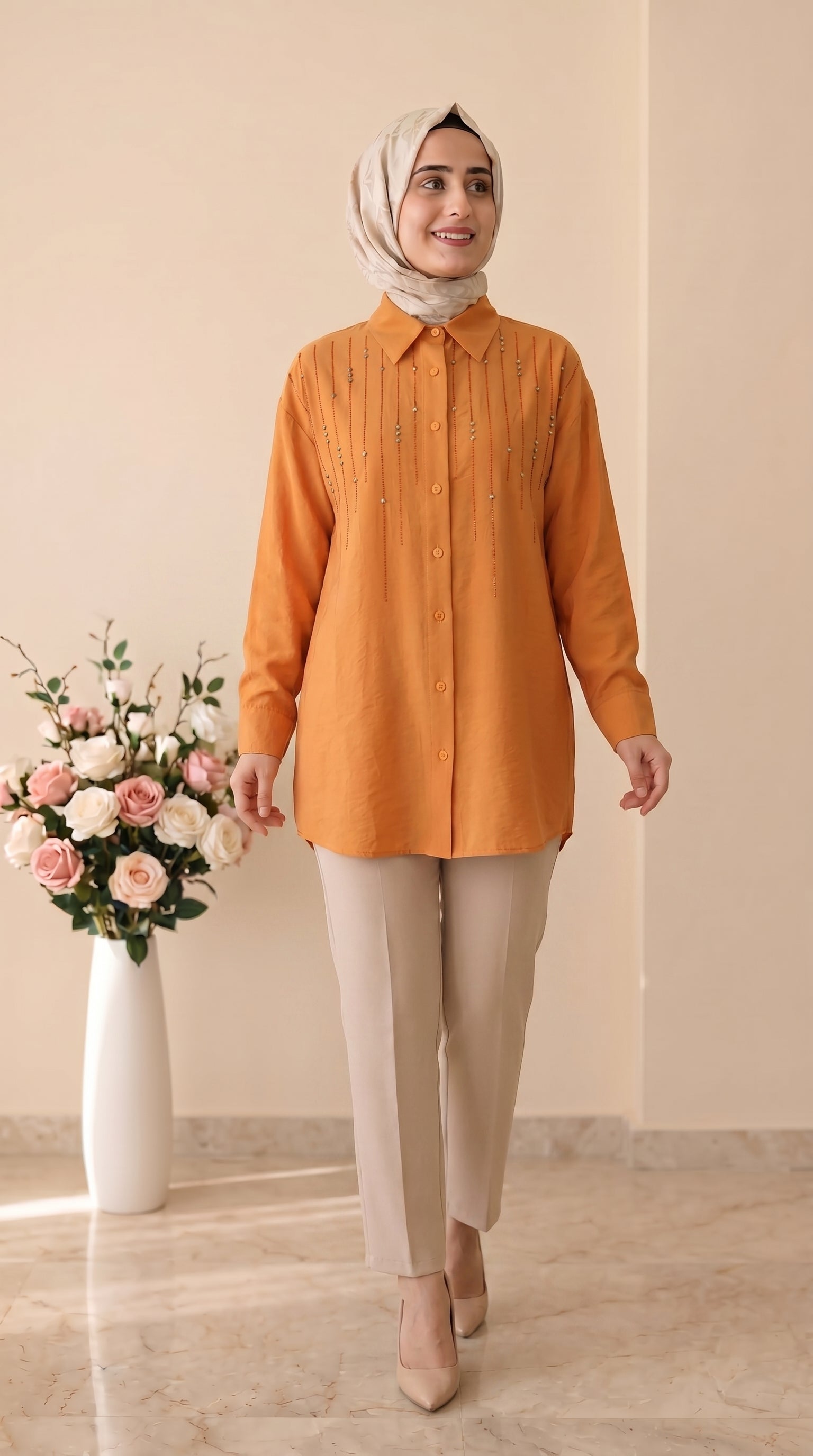 Nefise Taş İşlemeli Tunik 250336