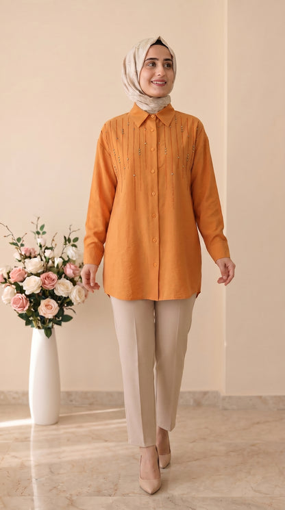Nefise Taş İşlemeli Tunik 250336