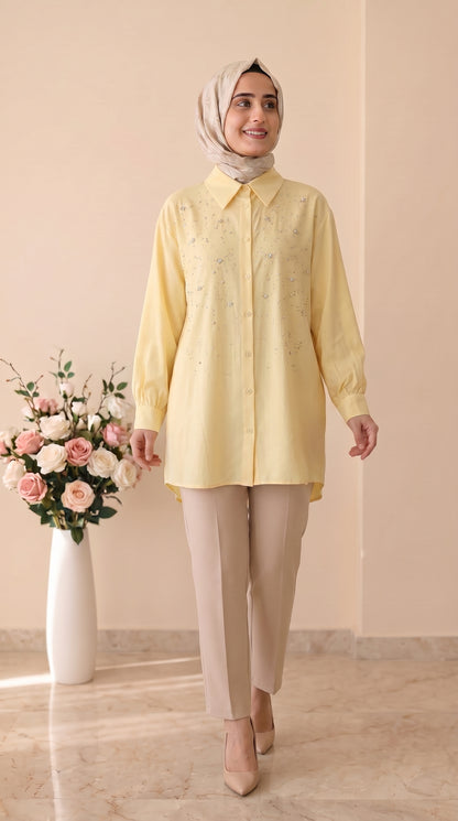 Tripen Taş İşlemeli Tunik 3646