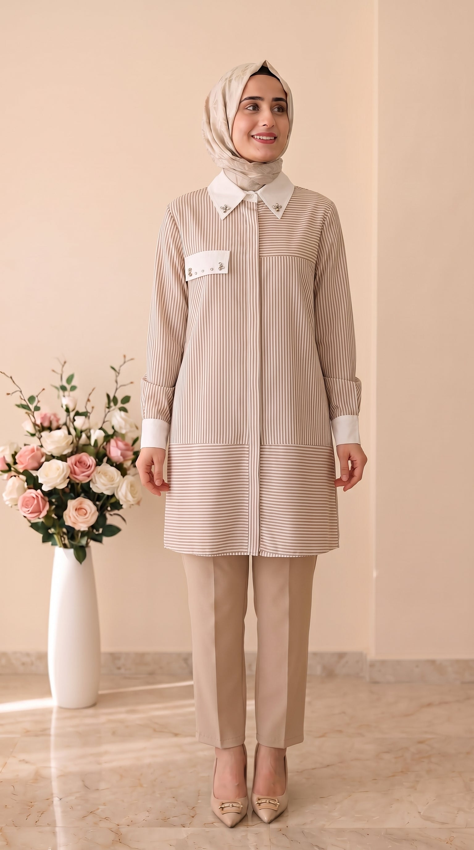 Tripen Çizgili Tunik 3623