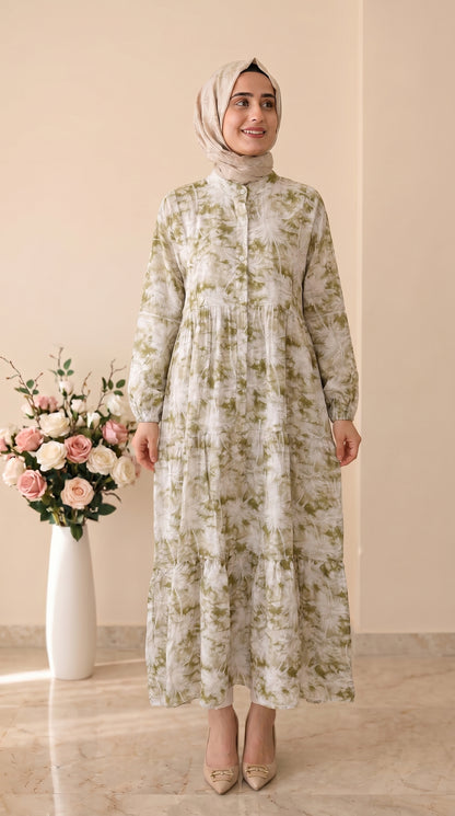 Beranisa Çiçek Desenli Elbise 4054