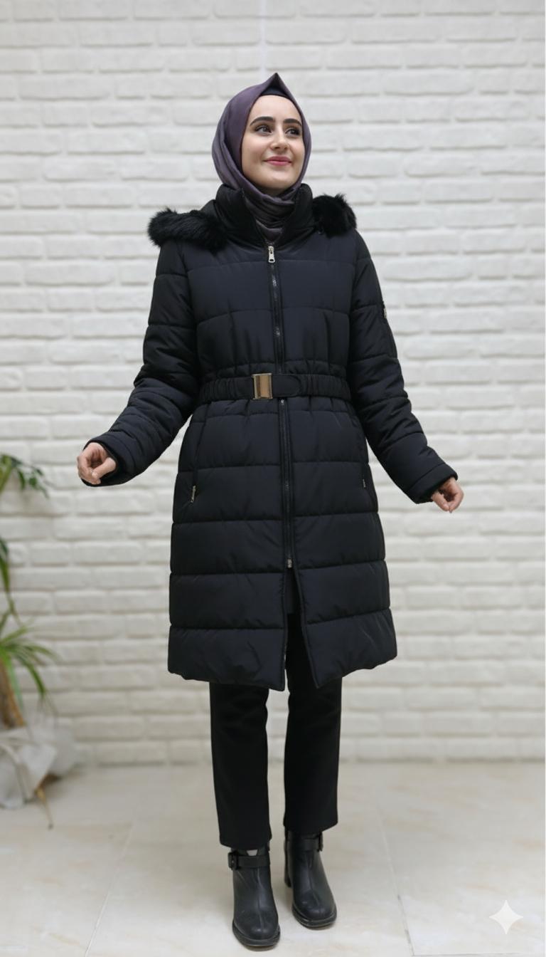 Beranisa Kemerli Dolgulu Şişme Mont 67039