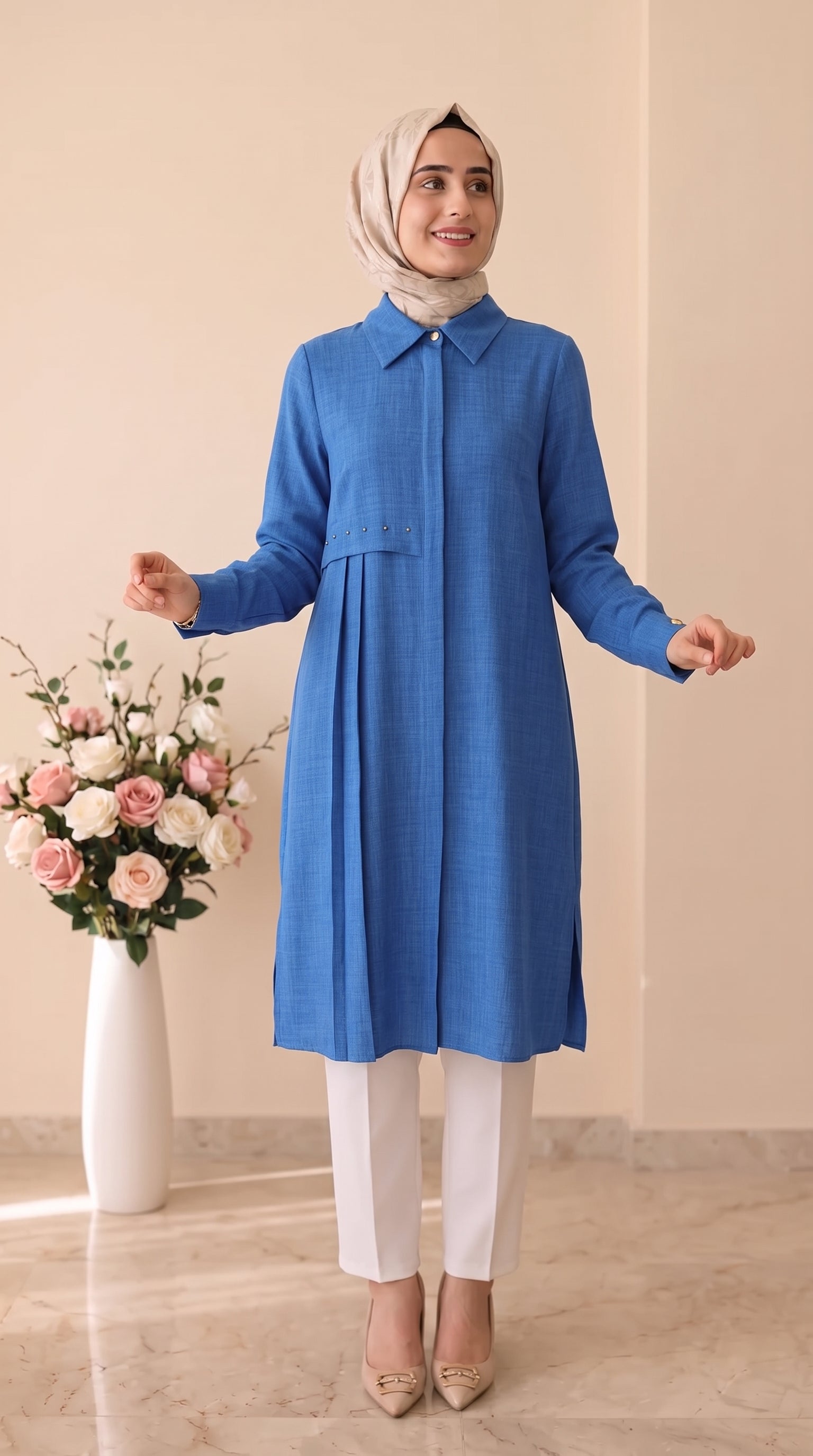 Esswaap Eco Kumaş Rahat Kullanımlı Uzun Tunik 2411275