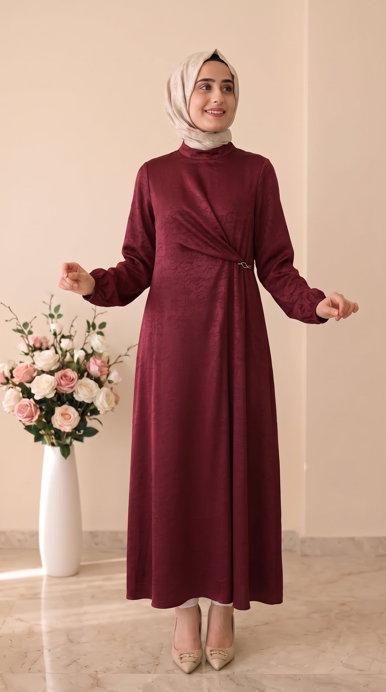 Tym Broşlu Elbise 1505